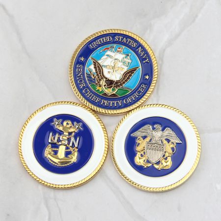 カスタム退役海軍チャレンジコインベンダー。
